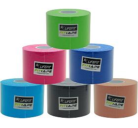 KinesionLIFEFIT tape 5cmx5m, 6ks, mix barev