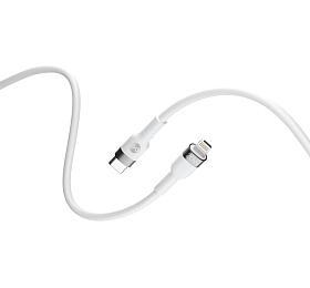 Kabel Forever Flexible USB-C/Lightning 1m 20W bílý