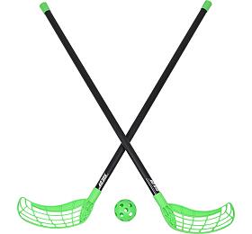 Florbalov set SULOV 85 cm RULYT, 2x hokejka, 1x mek