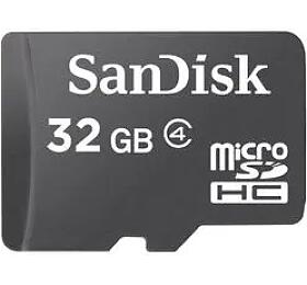 Sandisk/micro SDHC/32GB/Class 4/+ Adaptér/Černá (SDSDQM-032G-B35A)