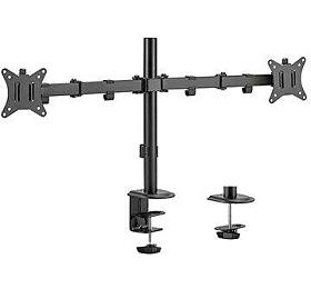 Drk 2 monitor na stl GEMBIRD MA-D2-01, naklpc, a do 32 a 9kg, ern