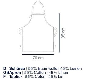 KELA Zstra Puro 55%bavlna/45%len ed 85,0x70,0cm KL-12802