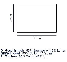 KELA Utrka Puro 55% bavlna/45% len ed 70,0x50,0cm KL-12805