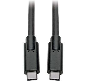 EATON kabel USB-C (Samec/Samec), USB 3.1, Gen 1 (5Gb/s), kompatibilní Thunderbolt 3, 3.05m (U420-010)