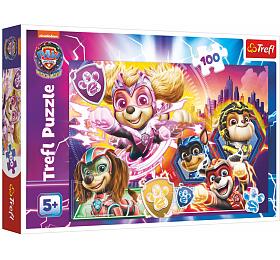 TREFL Puzzle Seznamte se s mocnmi taty Paw Patrol/Tlapkov patrola 100 dlk 41x27,5cm v krab. 29x19cm