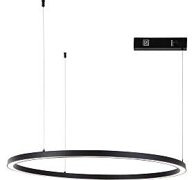 Immax NEO FINO NEW Smart závěsné svítidlo 1 kruh, 80cm, 60W, černé, Zigbee 3.0