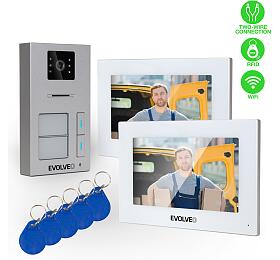 EVOLVEO DoorPhone AP2-2 drtov videotelefon pro dva byty s aplikac, bl (DPAP2-W)