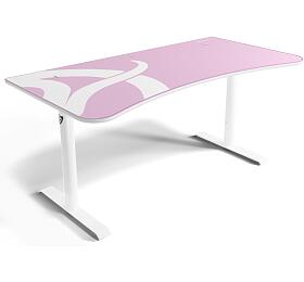 AROZZI hern stl ARENA Gaming Desk White Pink (ARENA-WHITE-PINK)