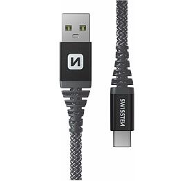 DATOV KABEL SWISSTEN KEVLAR USB / USB-C 1,5 M ANTRACIT