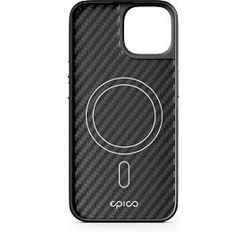Epico Hybrid Carbon Mag+ Case iPhone 15 - černá