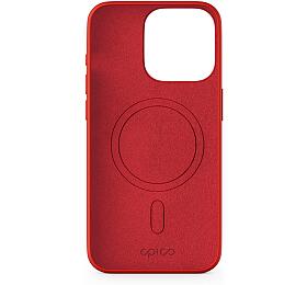 Epico Mag+ Silicone Case for iPhone 15 Pro - MagSafe compatible - tmav erven