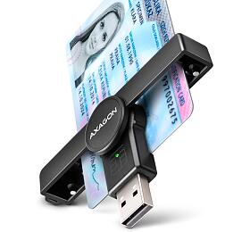 Čtečka kontaktních karet Axagon CRE-SMPA Smart card