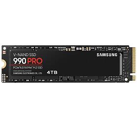 Samsung SSD 4TB 990 PRO PCIe Gen 4.0 x4, NVMe 2.0 M.2 (/z: 7450/6900MB/s) (MZ-V9P4T0BW)