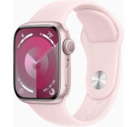 Apple Watch S9/41mm/Pink/Sport Band/Light Pink/-S/M (MR933QC/A)