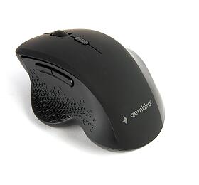 Myš GEMBIRD MUSW-6B-02, černá, bezdrátová, USB nano receiver