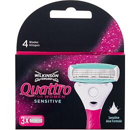 Nhradn bit Wilkinson Sword Quattro For Women Sensitive, 3 ml