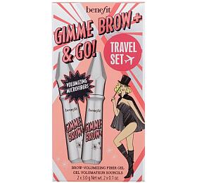 Gel a pomda na obo Benefit Gimme Brow+ Brow-Volumizing, 2x3 ml, odstn 3 Neutral Light Brown (Duo)