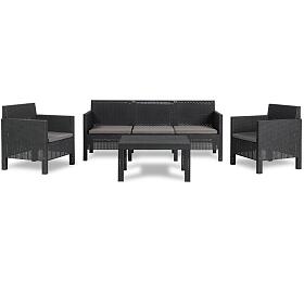 PENELOPE 5 SEATER zahradn plastov set - grafit TOOMAX