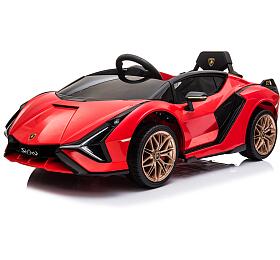 Dtsk elektrick auto Lamborghini Sian erven/red ELJET