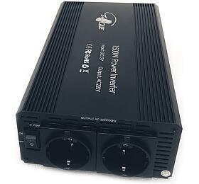 EUROCASE mni napt AC/DC 12V/230V/ 1500W/ 2x zsuvka (DY-1500-12)