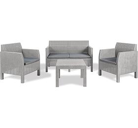 MATILDE 4 SEATER zahradn plastov set - ed TOOMAX