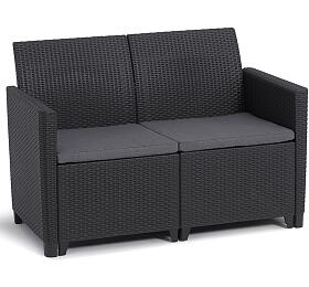 MARIE 2 SEATERS SOFA - grafit Keter