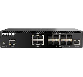 QNAP zen switch QSW-M3212R-8S4T (4x 10GbE porty + 8x 10G SFP+ porty, polovin ka)