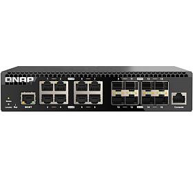 QNAP zen switch QSW-M3216R-8S8T (8x 10GbE porty + 8x 10G SFP+ porty, polovin ka)