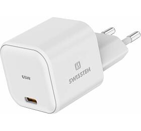 Sov adaptr Swissten 22037020, USB-C 65W, PD, bl