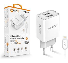 Aligator CD ALI iPhone/iPad 2xUSB vst.2,4A, smart IC, bl