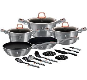 Sada ndob s titanovm povrchem Berlingerhaus 17 ks BH-7044, Moonlight Edition