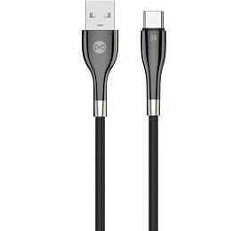 Kabel Forever Sleek USB/USB-C 1m 3A černý