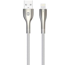 Kabel Forever Sleek USB/Lightning 1m 2,4A bílý