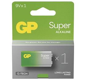 Alkalick baterie GP Super 9V (6LR61) (B01511)