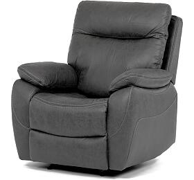 TV a relaxan keslo s elektrickm ovldnm, potah ed ltka v dekoru vintage, 1 motor 240V Autronic (TV-4094 GREY3)