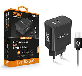 ALI CN PD 20W, USB-C kab, černá CHPD0013