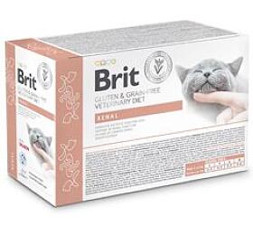 Brit Veterinary Diets Brit VD Cat Pouch fillets in Gravy Renal 12x85g