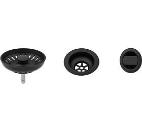 Sinks komponenty pro granit. dřez - černý plast