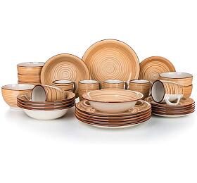 BANQUET Sada jdeln SPIRAL BROWN, 30 ks (60319751)