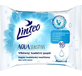 Linteo vlhen toaletn papr Aqua Sensitive, 60 ks