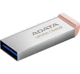 A-Data ADATA Flash Disk 64GB UR350, USB 3.2 Dash Drive, kov hnědá (UR350-64G-RSR/BG)