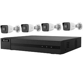 HiLook Powered by HIKVISION/ 4K PoE Bullet KIT/ IK-4248BH-MH/P/ 4x kamery IPC-B180H 2.8mm/ 1x NVR-104MH-C/4P/ 2TB HDD (301501641)