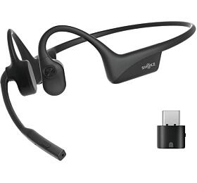 Shokz OpenComm2 UC typ A, Bluetooth sluchtka ped ui s mikrofonem, ern (C110-AA-BK-EN)