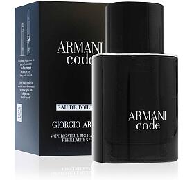 Giorgio Armani Code toaletn voda pro mue 75 ml plniteln flakn