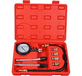 Sada pro testovn komprese benznovch motor MECHANIC ENGINE TESTER 8, 0-20bar, 8ks SIXTOL