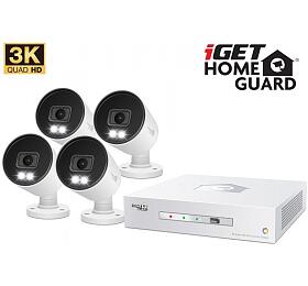 iGET HOMEGUARD HGDVK83304 - CCTV kamerov systm 3K DVR 8CH + 4x kamera s LED a zvukem