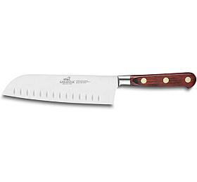 Kuchysk n Lion Sabatier, 834784 Idal Provencao, Santoku n, epel 18 cm z nerezov oceli, rukoje pakka devo, pln kovan, mosazn nty