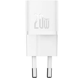 Nabíječka do sítě Baseus GaN5 Mini 20W, 1xUSB-C bílá