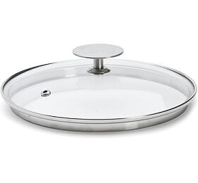 Poklice na hrnce de Buyer, 3428.18 ALCHIMY, prmr 18 cm, sklenn, hrana z nerezov oceli, hlubok lem