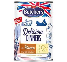 Butcher's Cat Delic.Dinners zvina v el konz. 400g